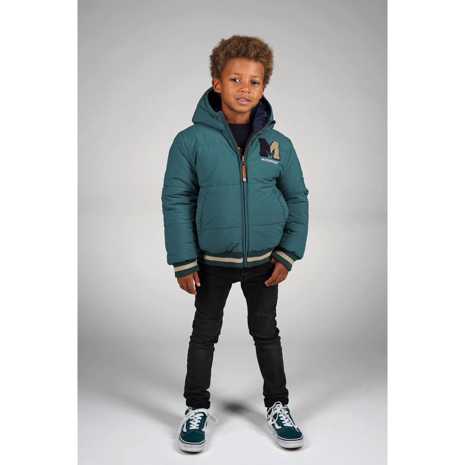 Moodstreet reversible jas groen