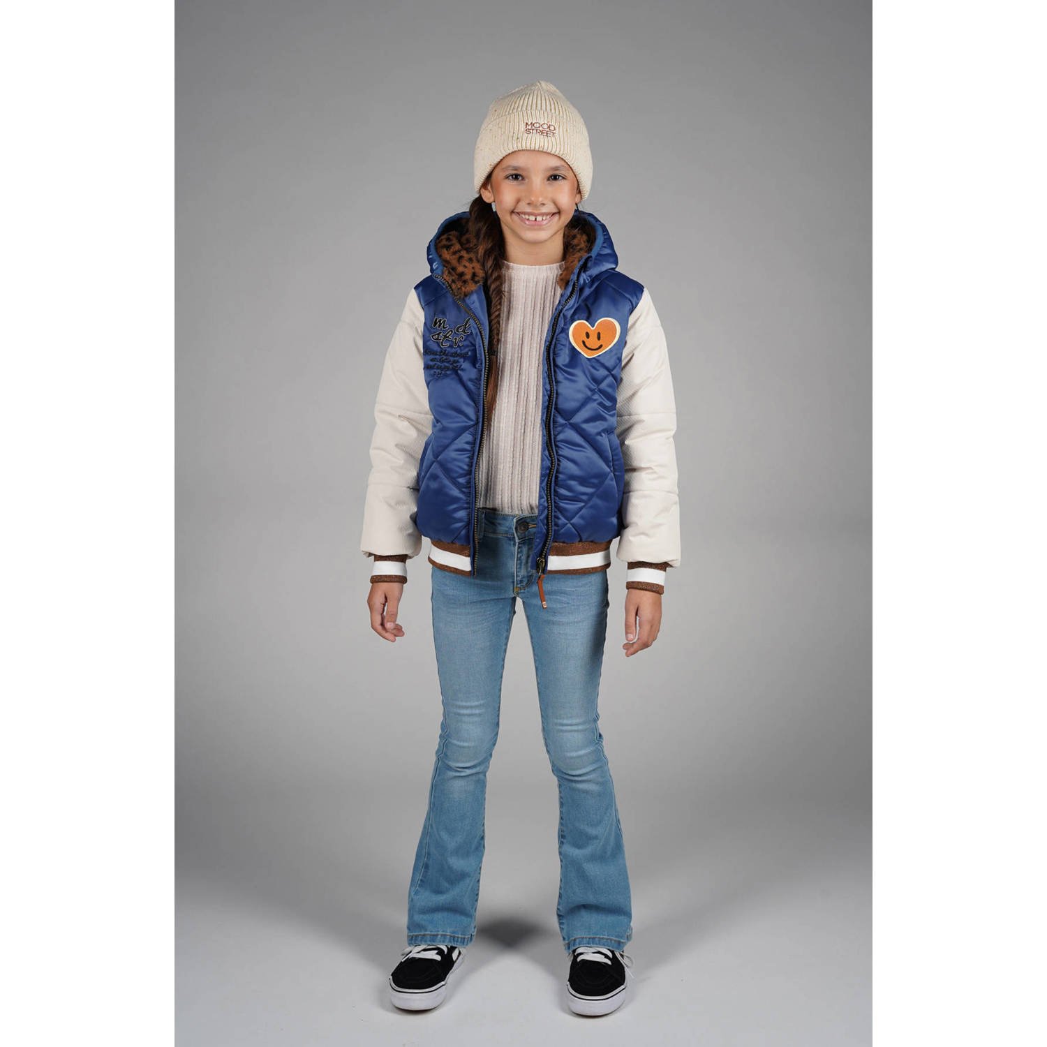 Moodstreet bomberjack winter blauw