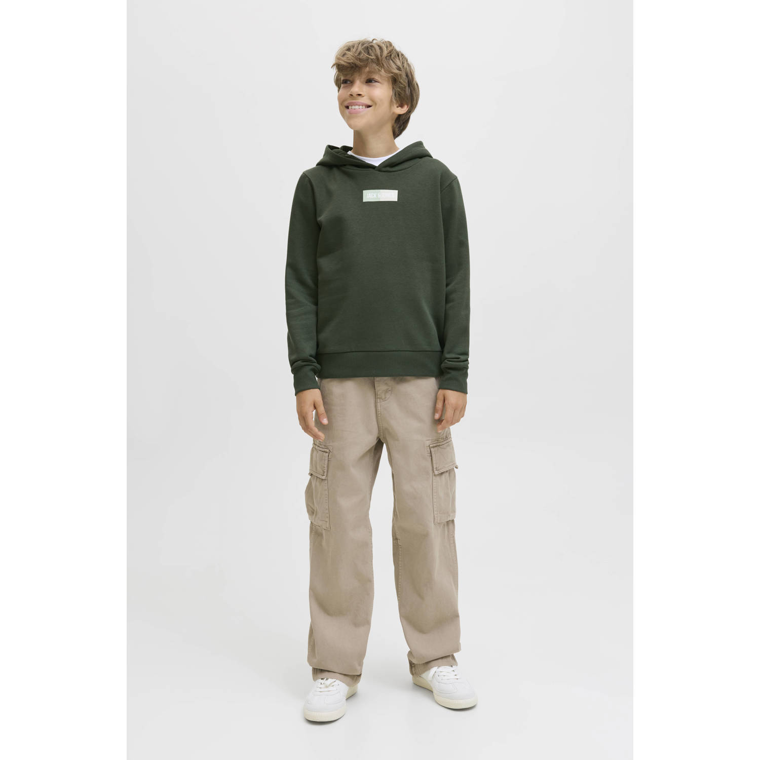 JACK & JONES JUNIOR hoodie groen