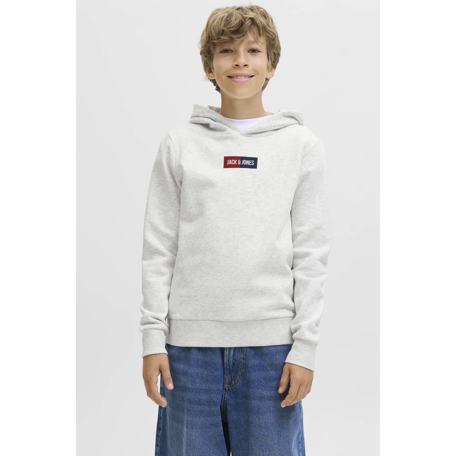 JACK & JONES JUNIOR hoodie wit