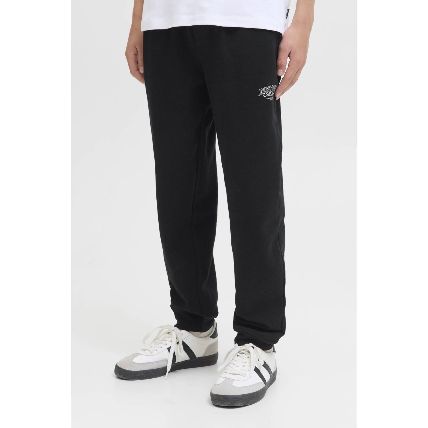 JACK & JONES JUNIOR joggingbroek zwart