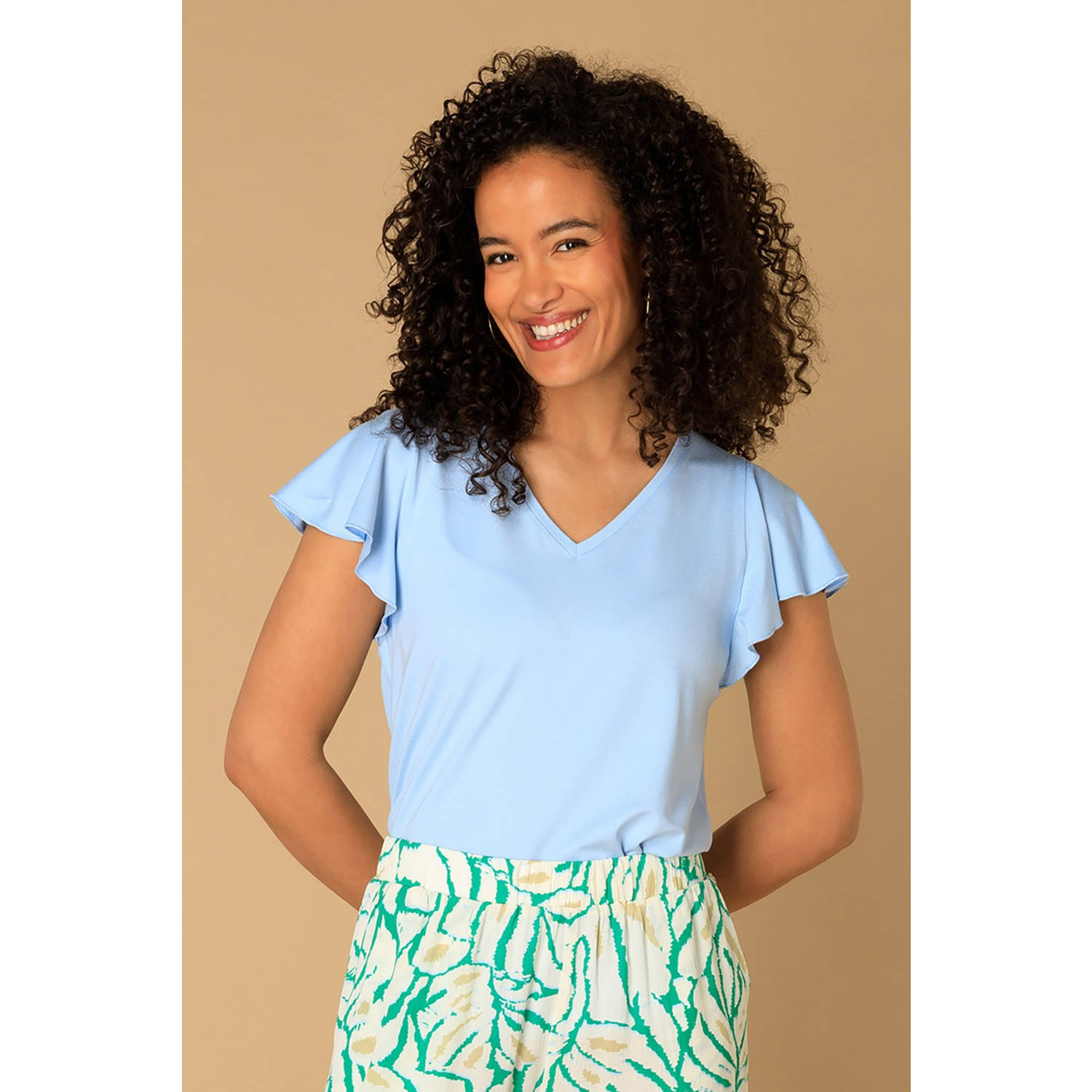 Ivy Beau top lichtblauw