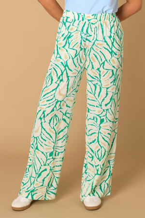 relaxed regular waist casual broek groen