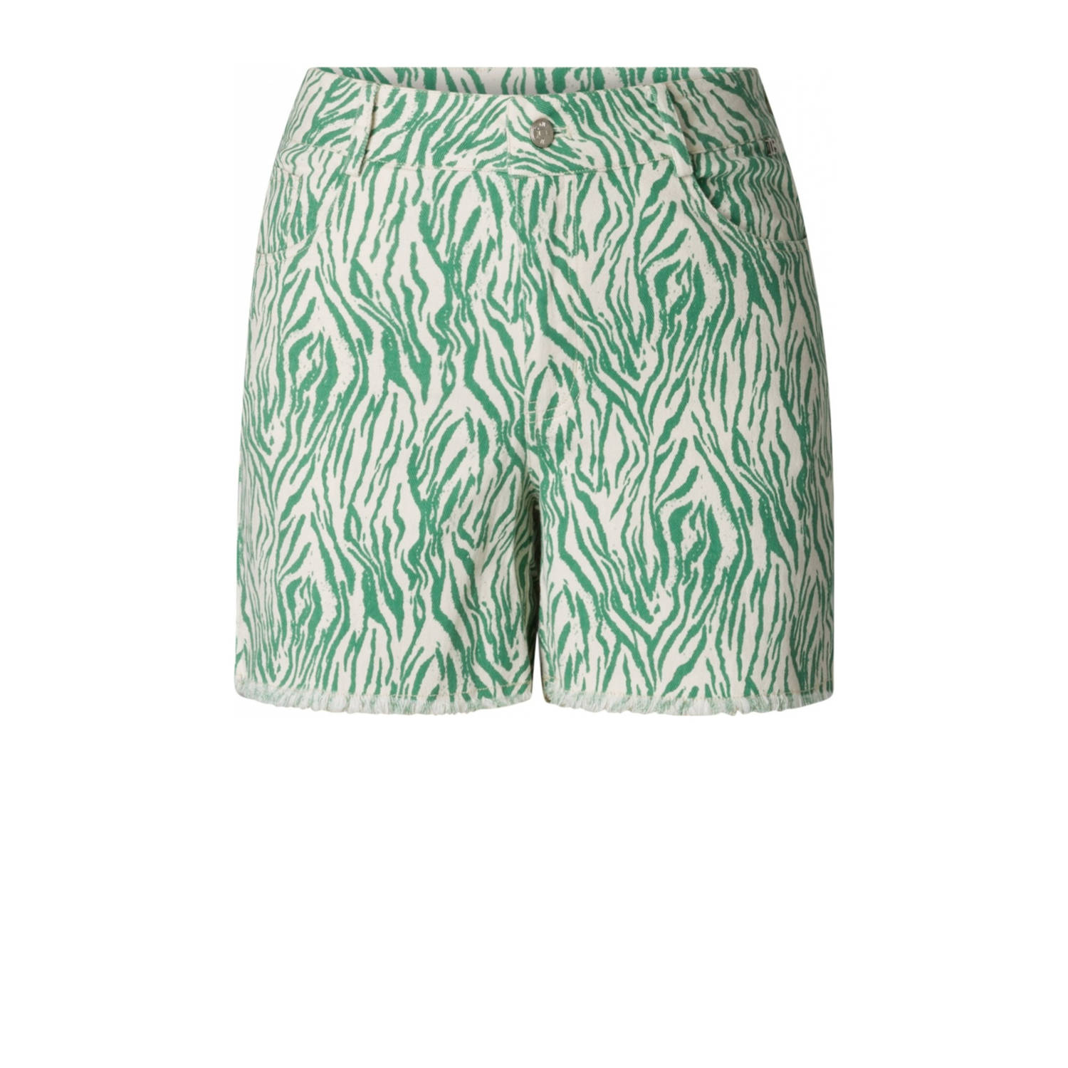 Ivy Beau denim regular waist short lichtgroen