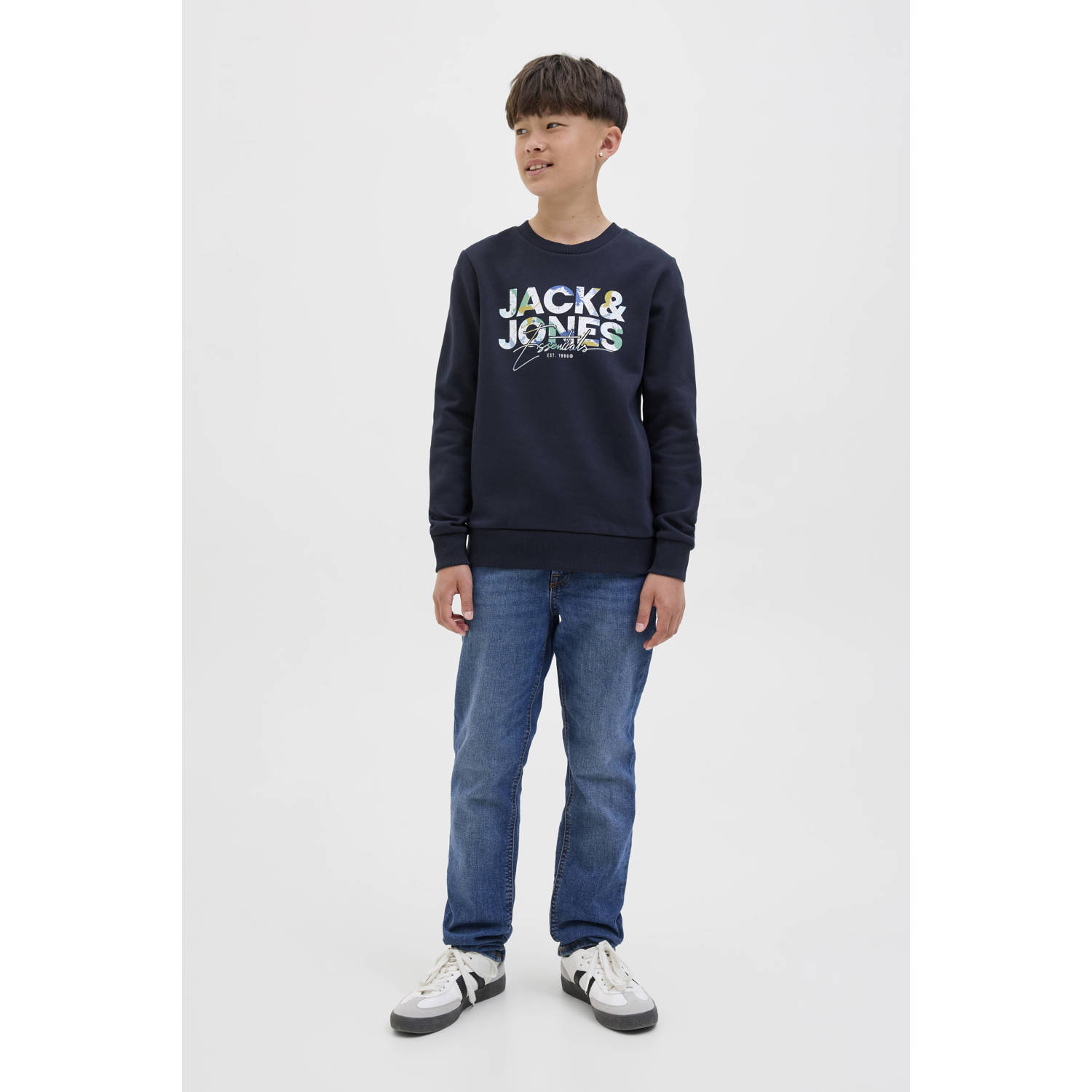 JACK & JONES JUNIOR sweater donkerblauw