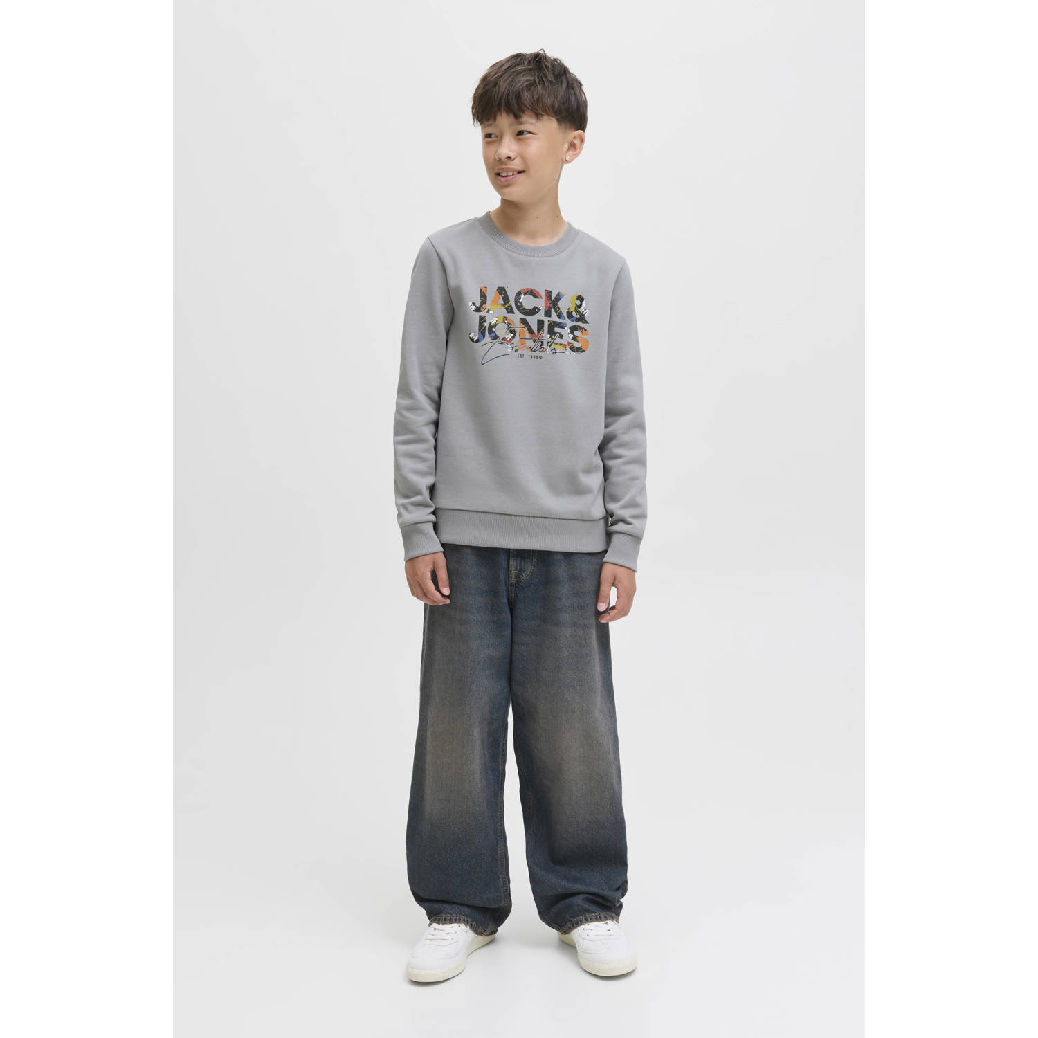JACK & JONES JUNIOR sweater grijs