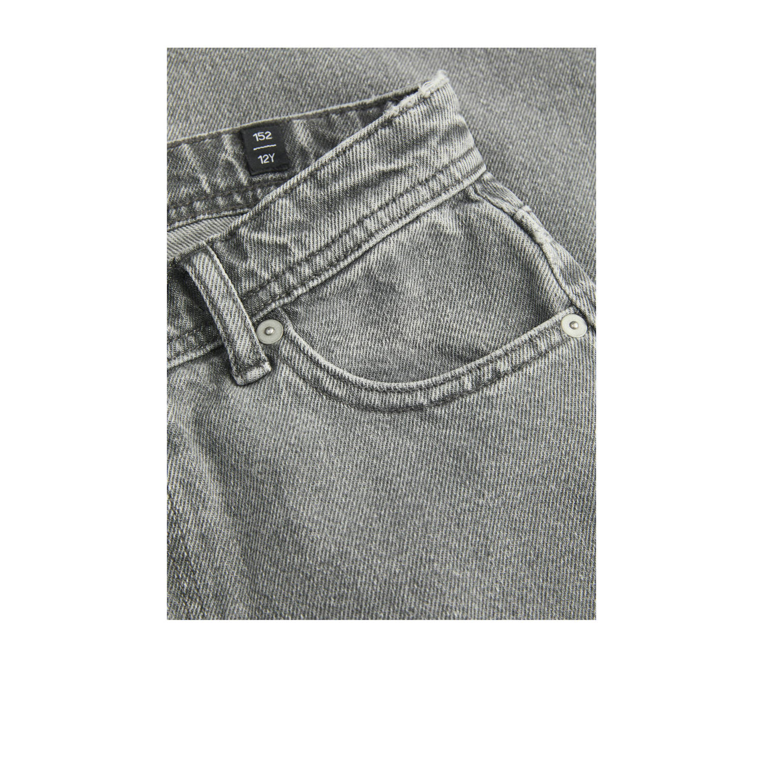 JACK & JONES JUNIOR relaxed high waist loose fit jeans black denim