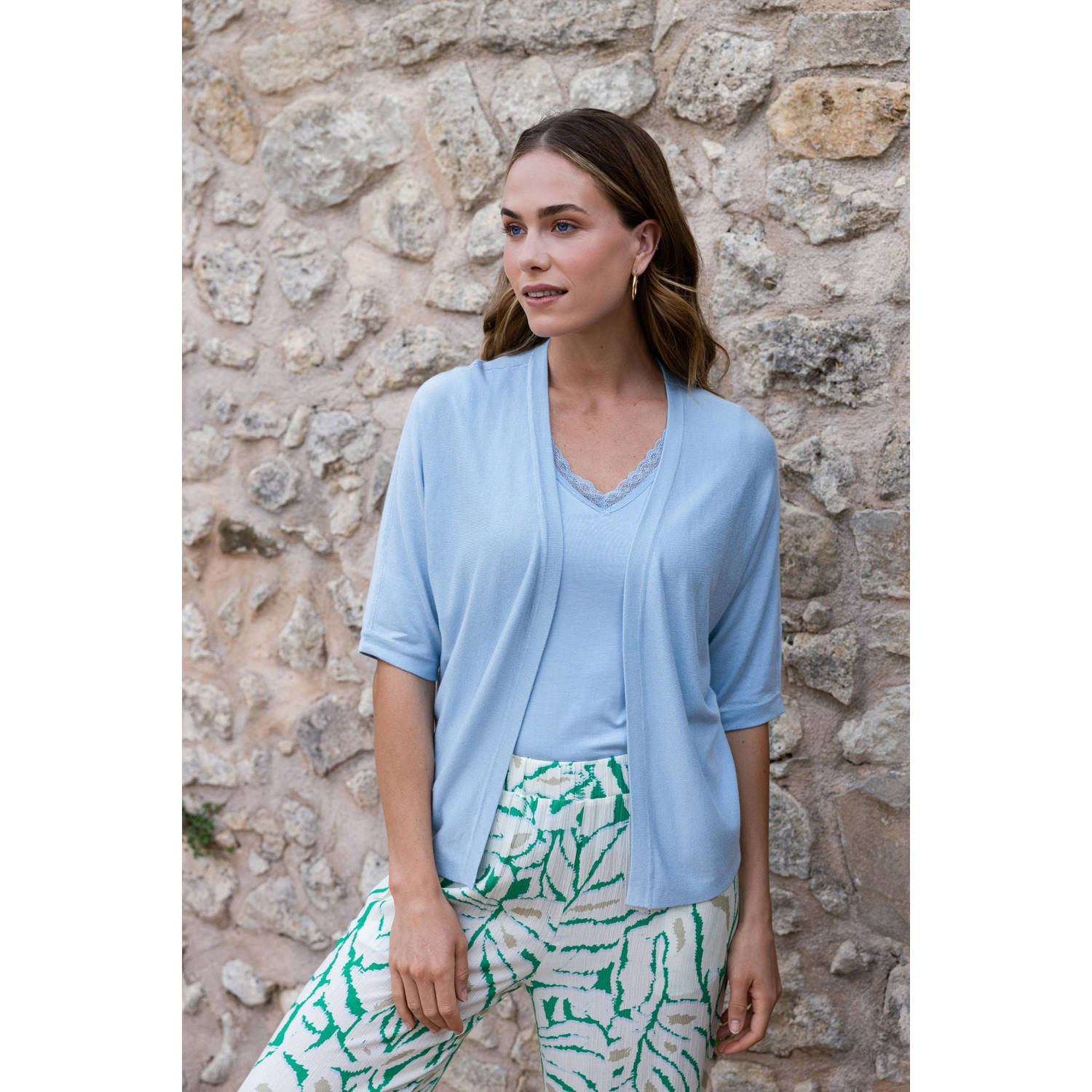 Ivy Beau mouwloze top lichtblauw