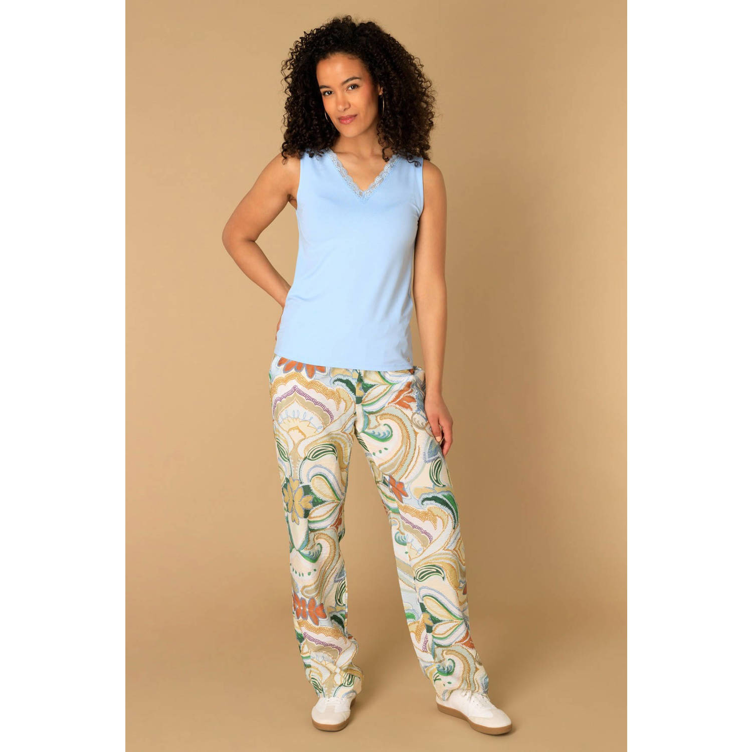Ivy Beau mouwloze top lichtblauw
