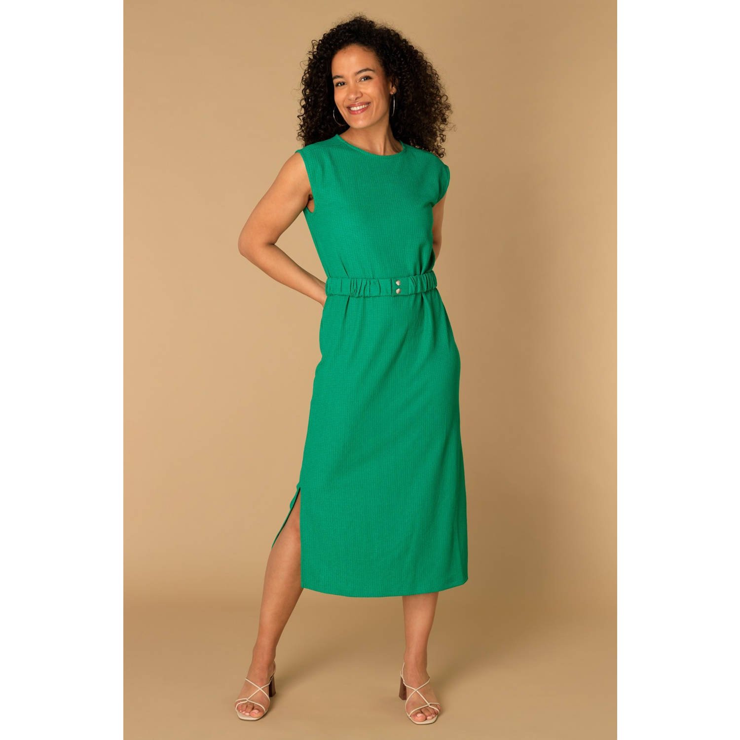 Ivy Beau midi jurk groen