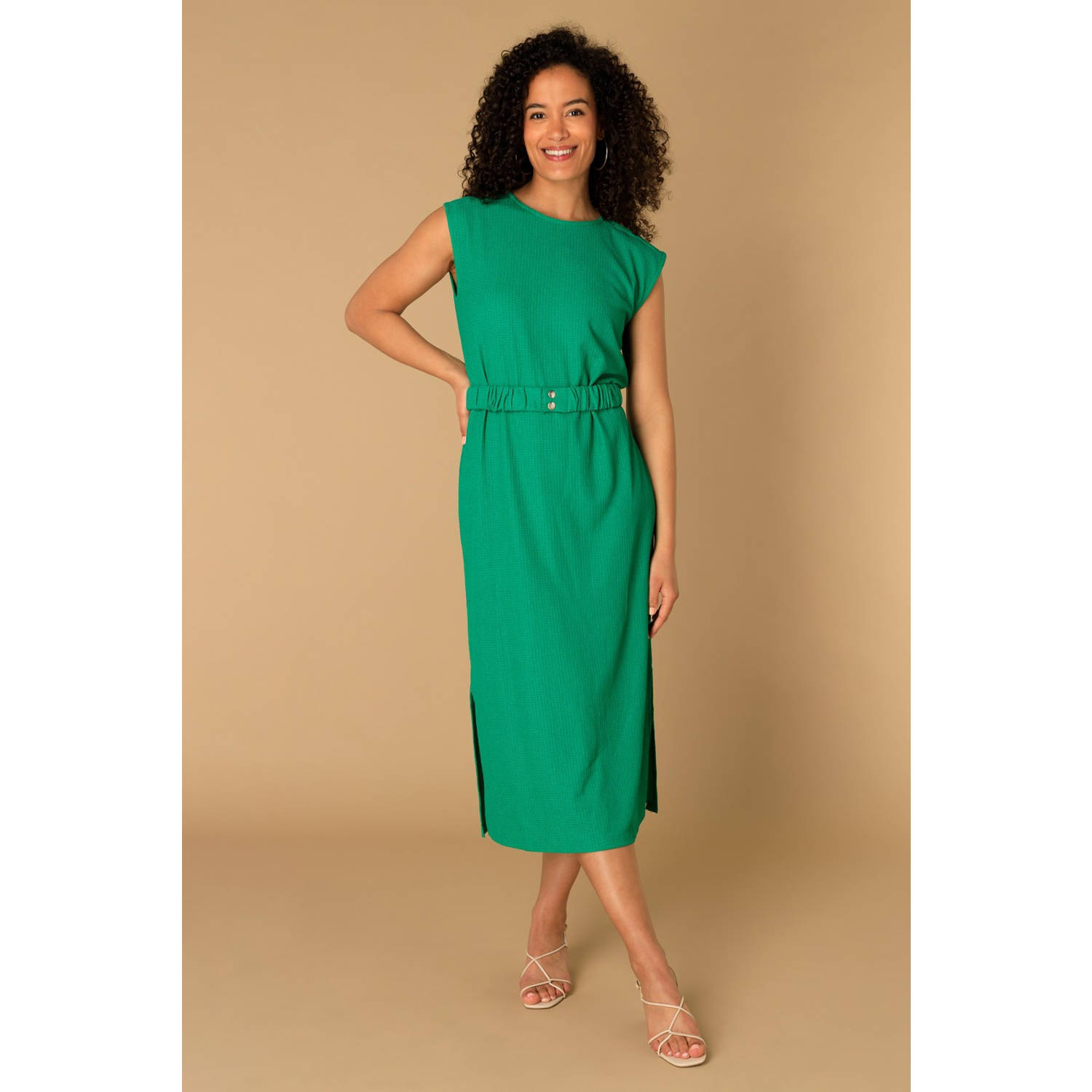 Ivy Beau midi jurk groen
