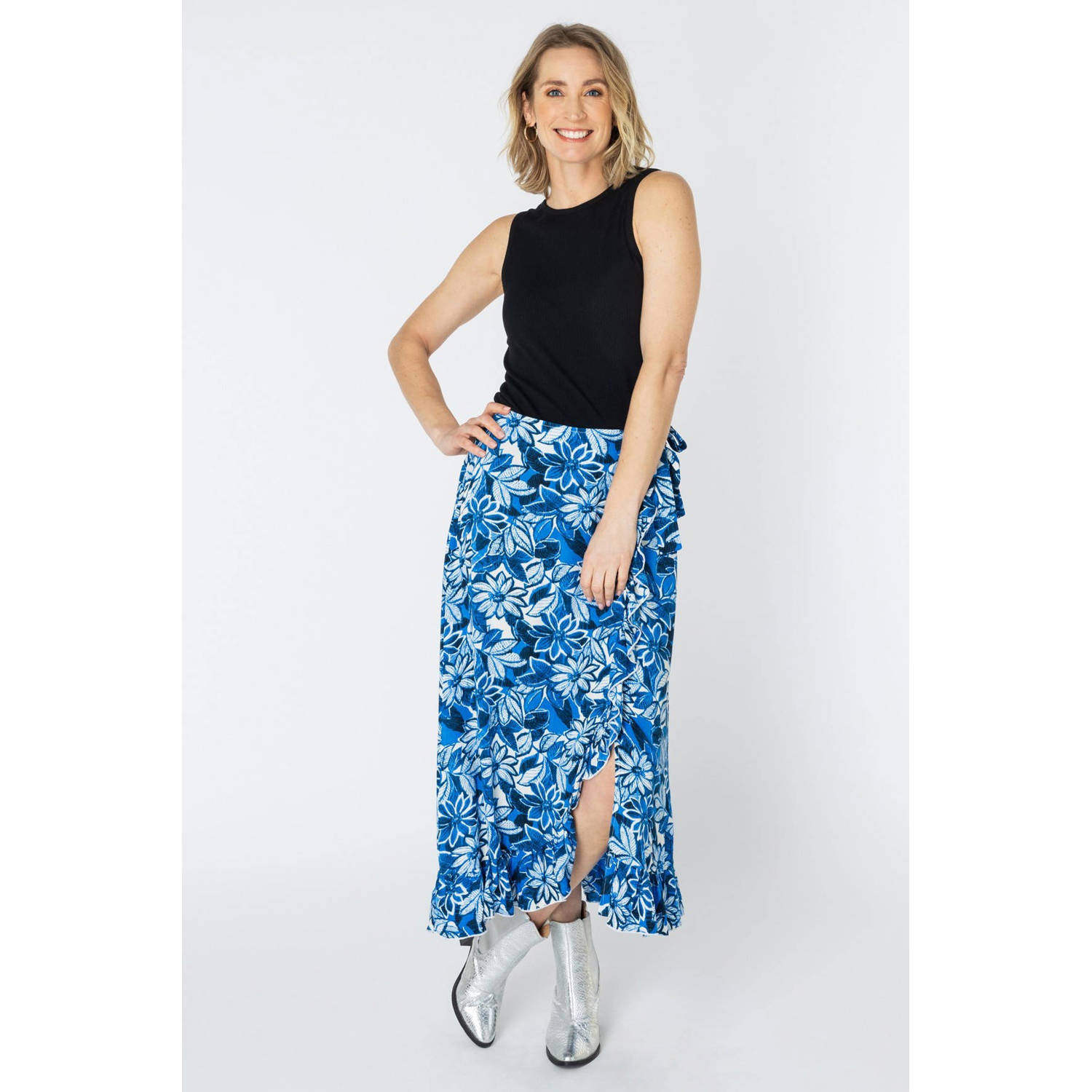 ES&SY wikkelrok blauw