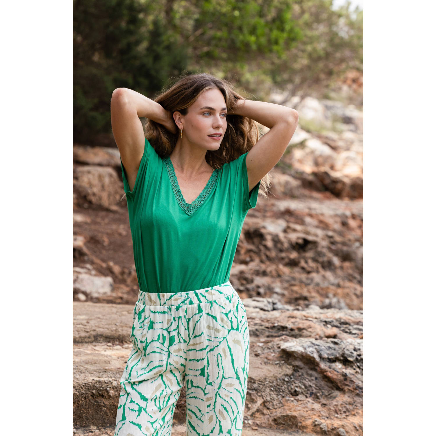 Ivy Beau top groen