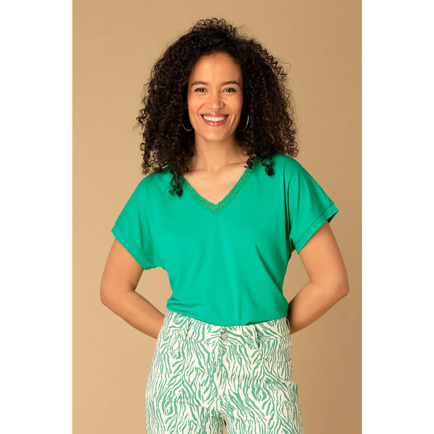 Ivy Beau top groen
