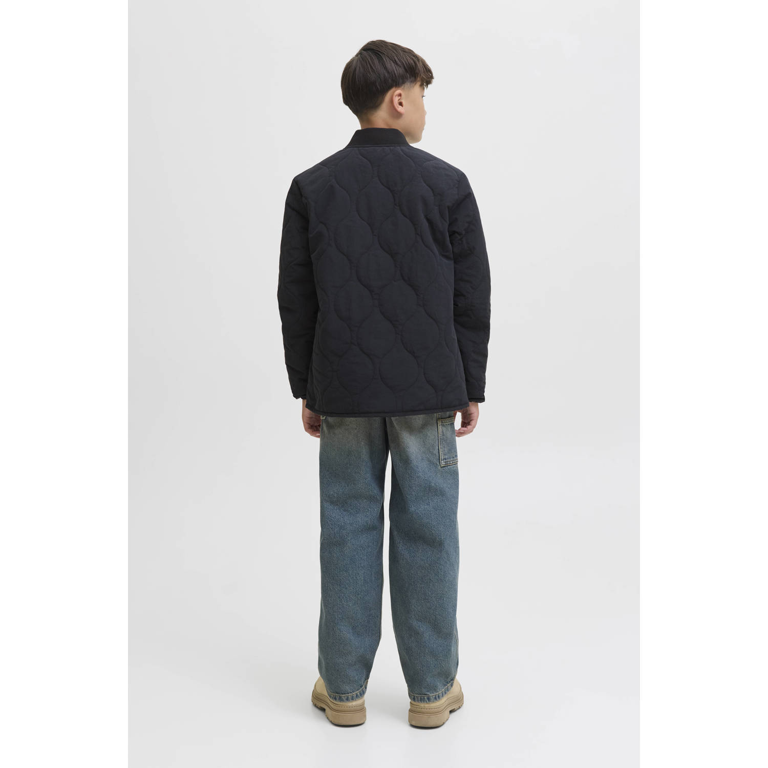 JACK & JONES JUNIOR tussenjas zwart