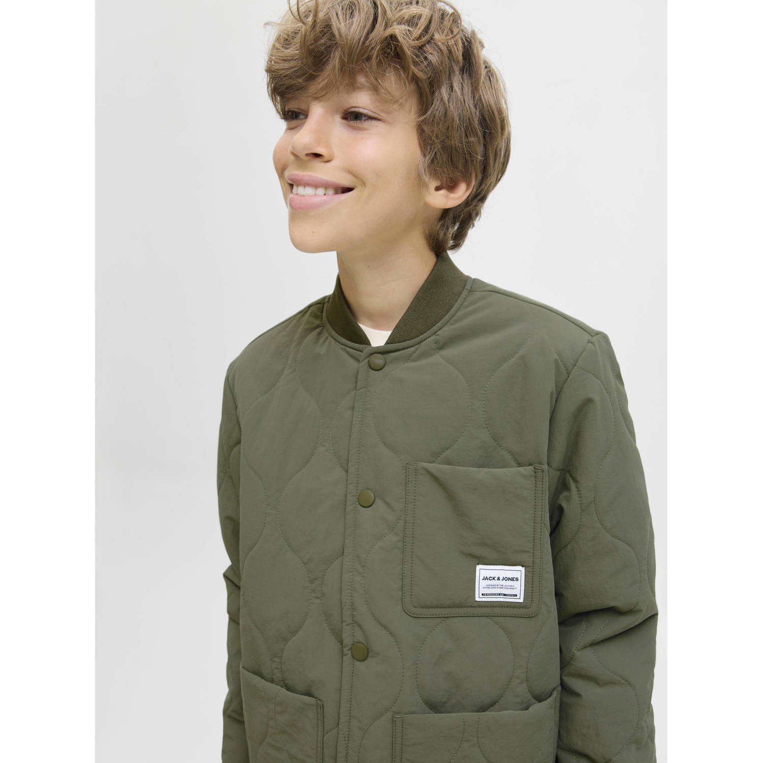 JACK & JONES JUNIOR tussenjas olijfgroen
