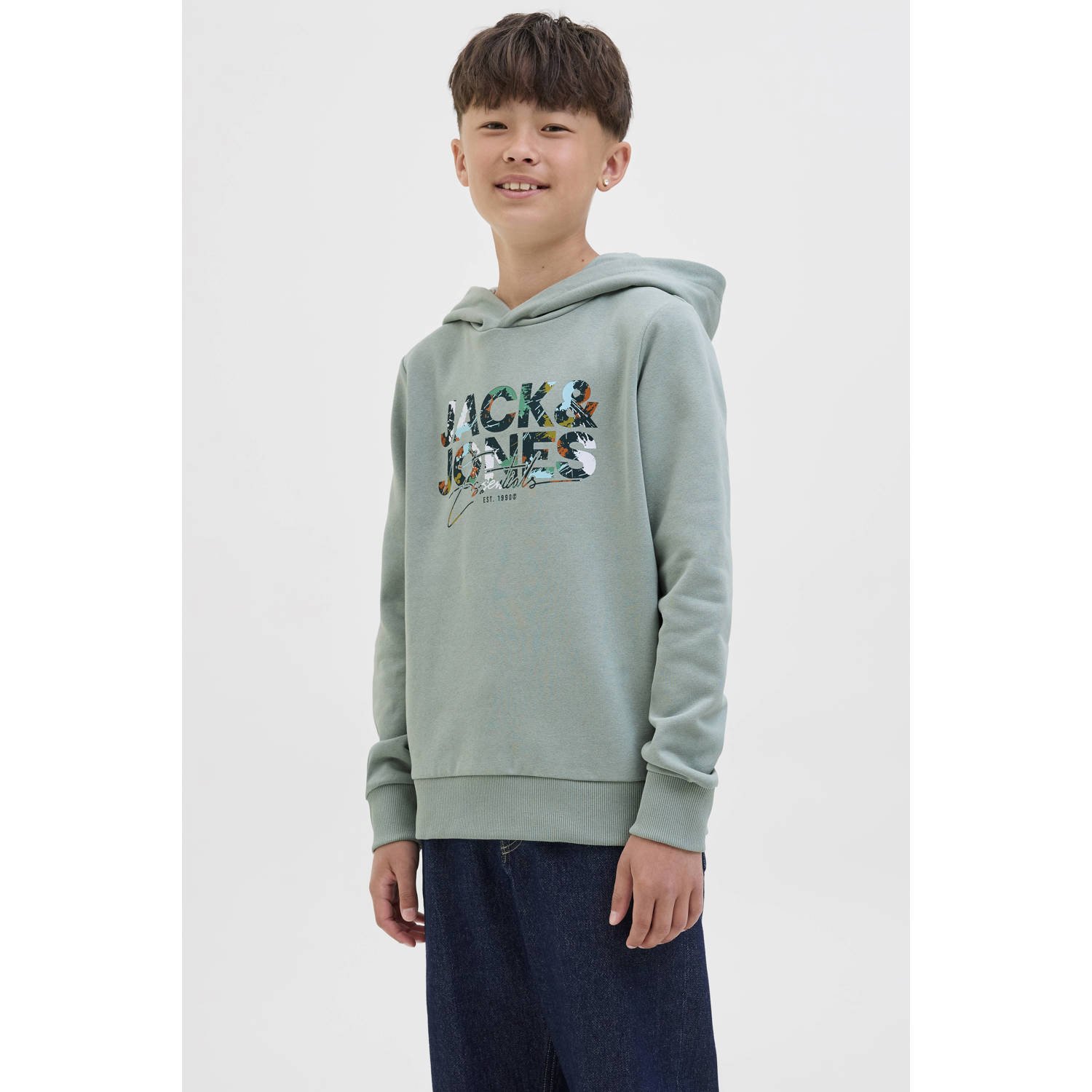 JACK & JONES JUNIOR hoodie groen