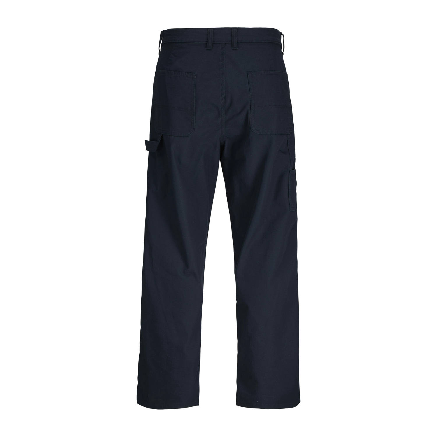 JACK & JONES JUNIOR wide leg casual broek donkerblauw