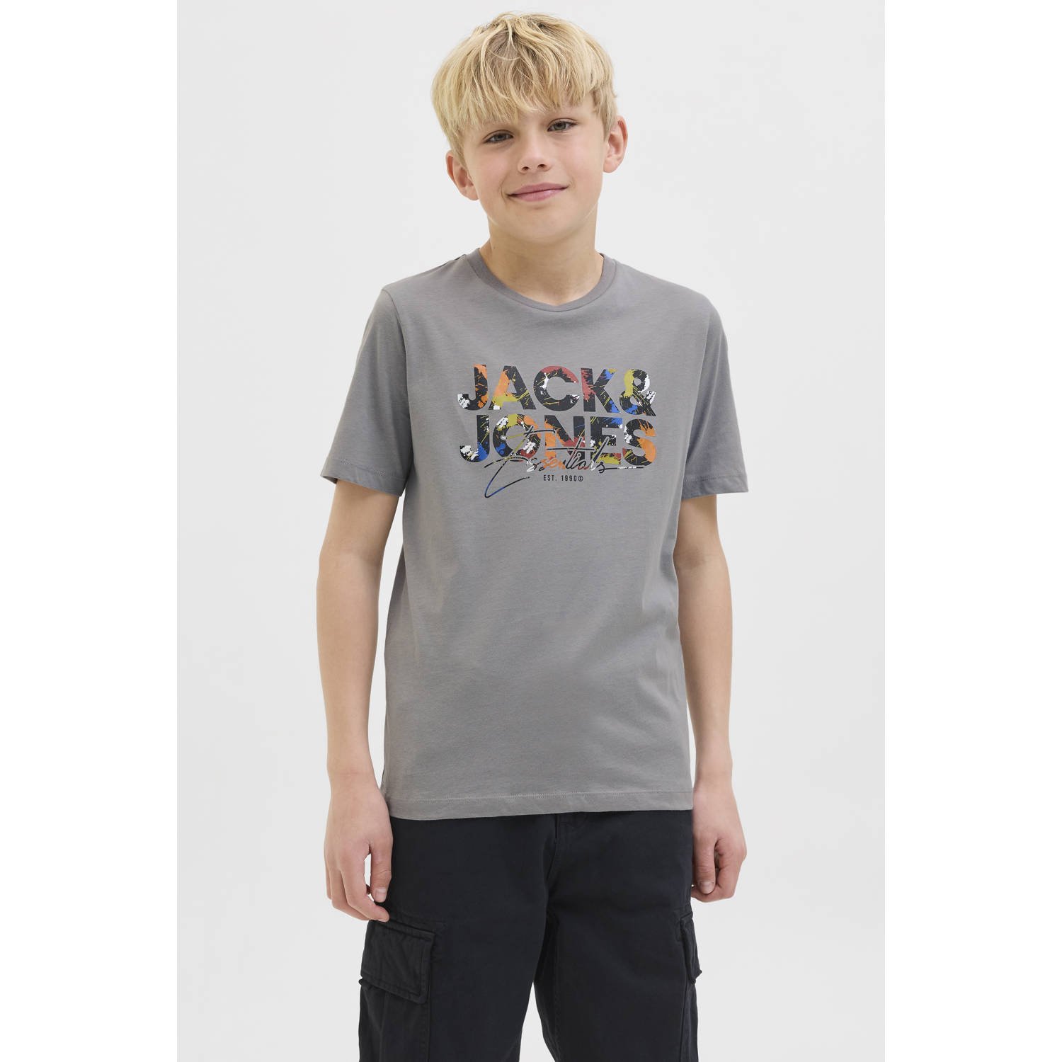 JACK & JONES JUNIOR T-shirt grijs