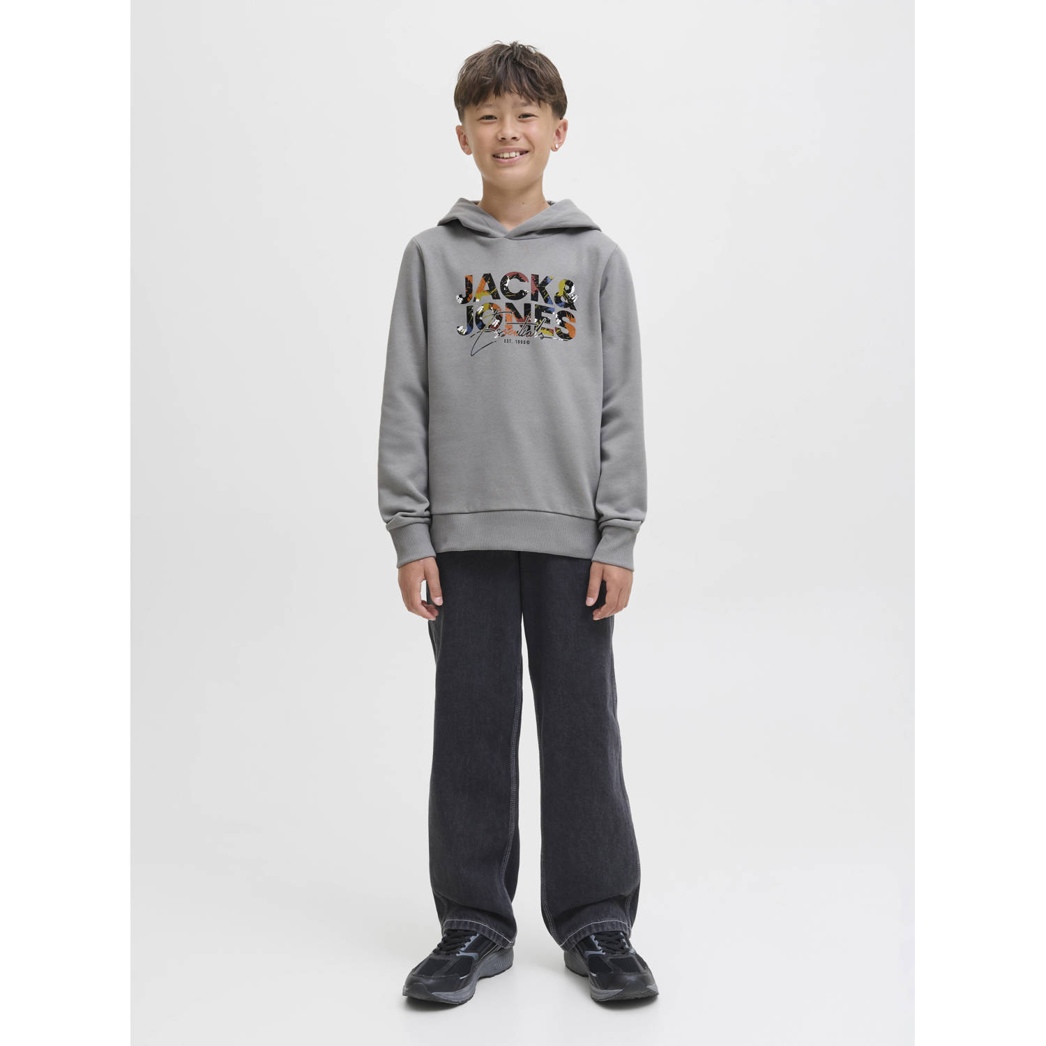 JACK & JONES JUNIOR hoodie grijs