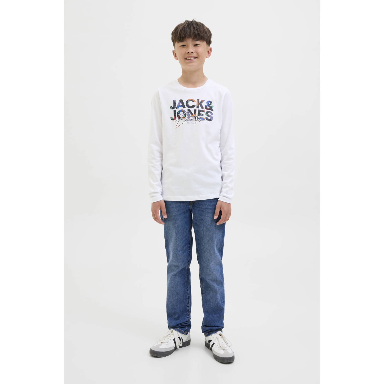 JACK & JONES JUNIOR longsleeve wit
