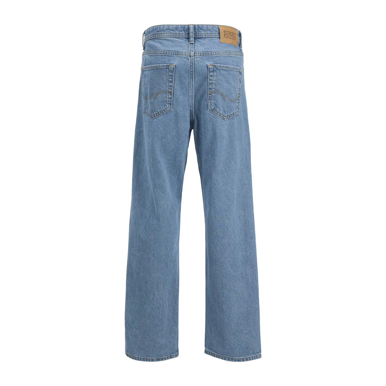 JACK & JONES JUNIOR relaxed high waist loose fit jeans medium blue denim