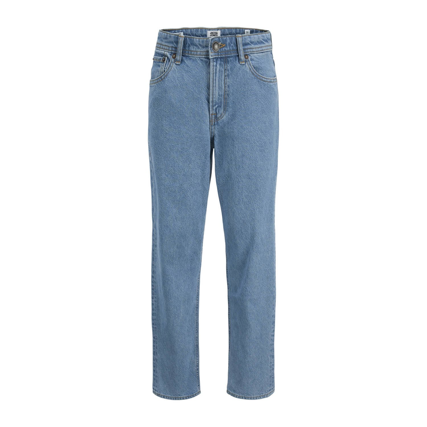 JACK & JONES JUNIOR relaxed high waist loose fit jeans medium blue denim