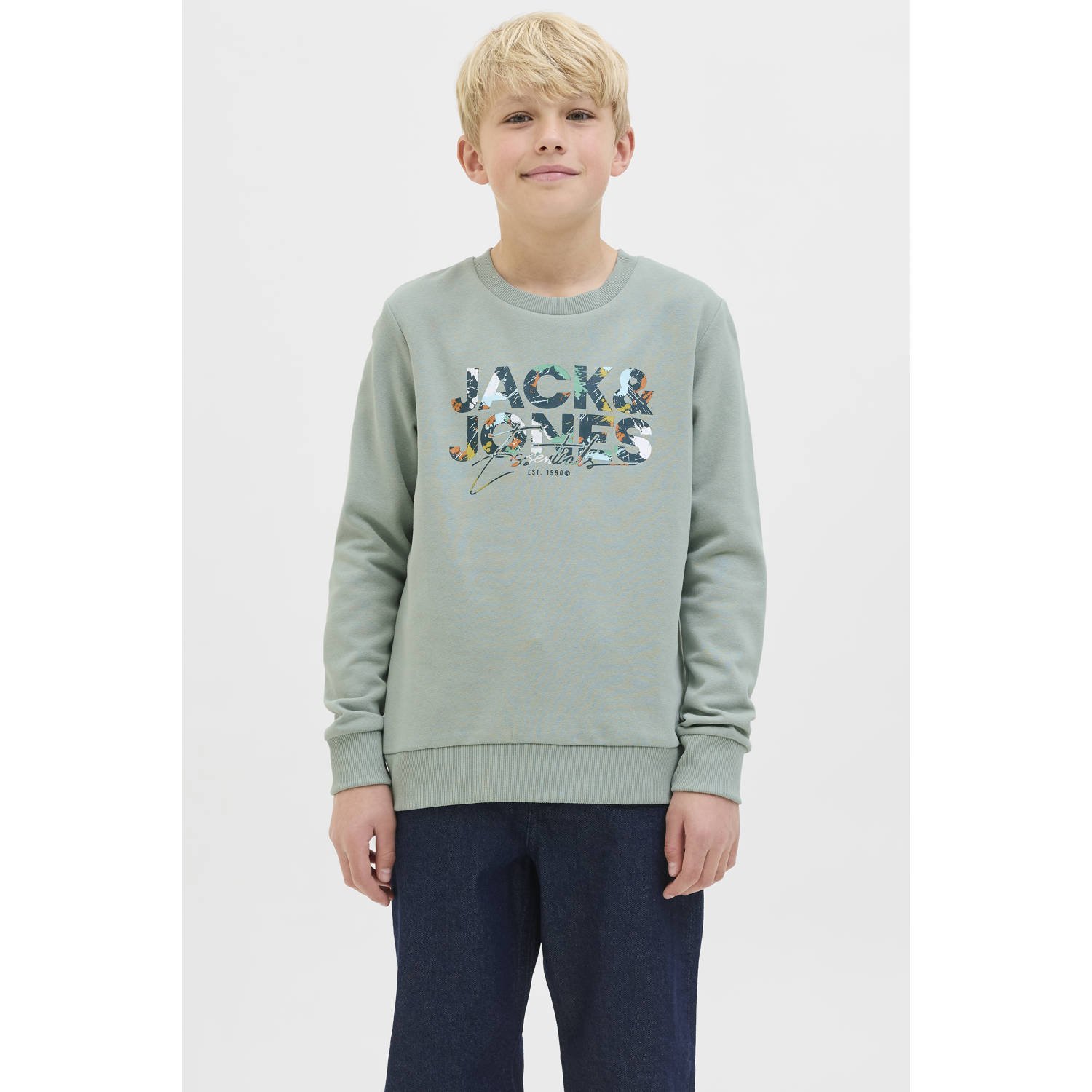JACK & JONES JUNIOR sweater groen