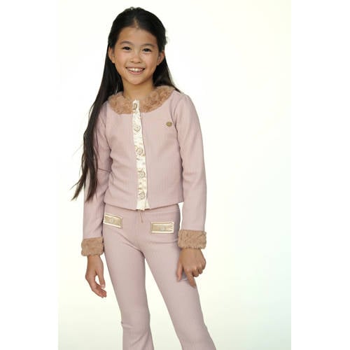 Le Chic flared casual broek beige afbeelding