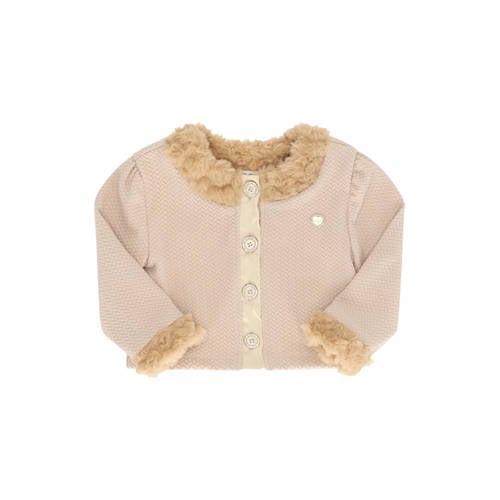Le Chic gebreid vest lichtbruin afbeelding