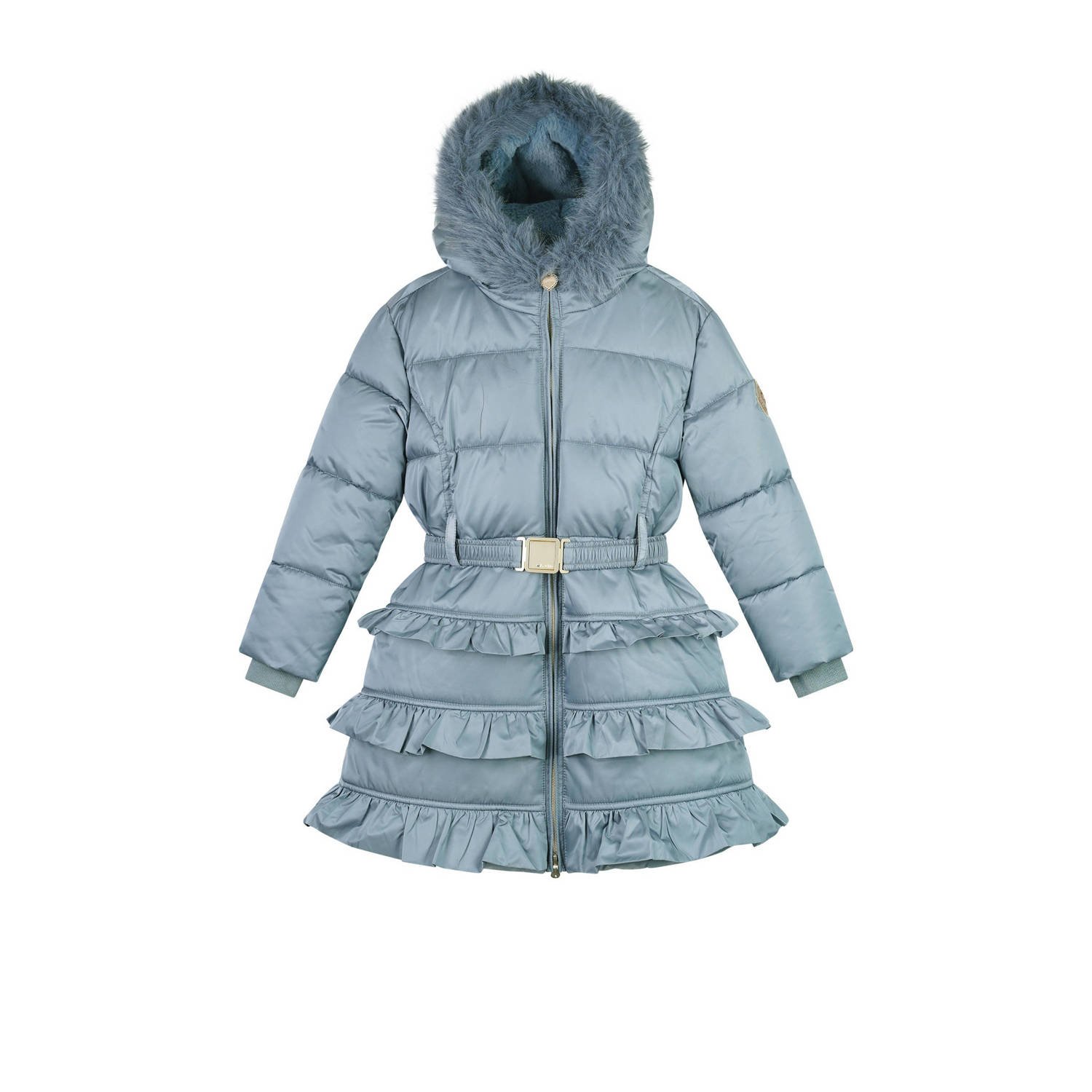 Le Chic gewatteerde jas blauw