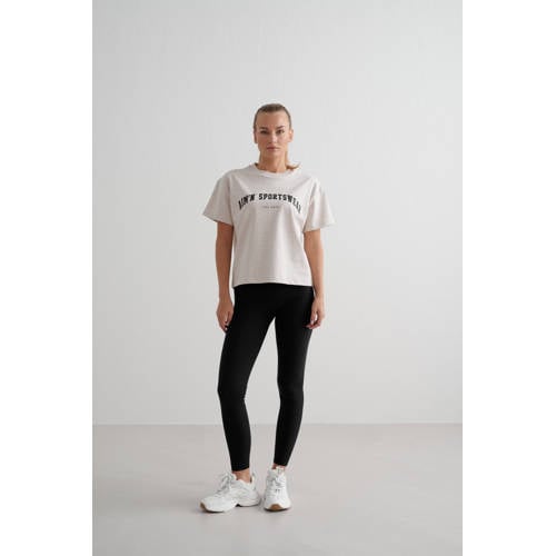 Aim'n sportshirt Varsity beige afbeelding