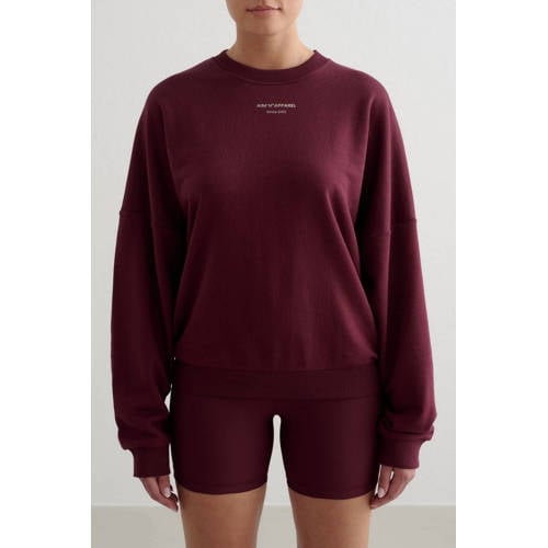 Aim'n sweater Terry donkerrood afbeelding