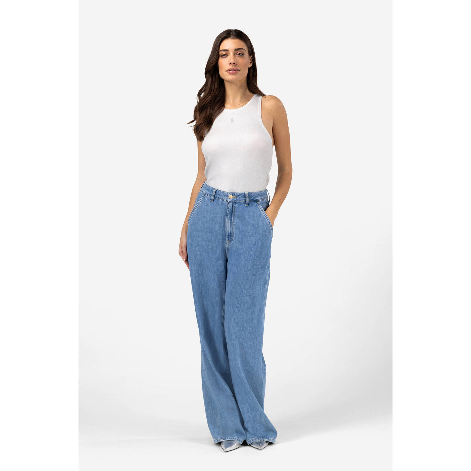 IBANA high waist light blue denim