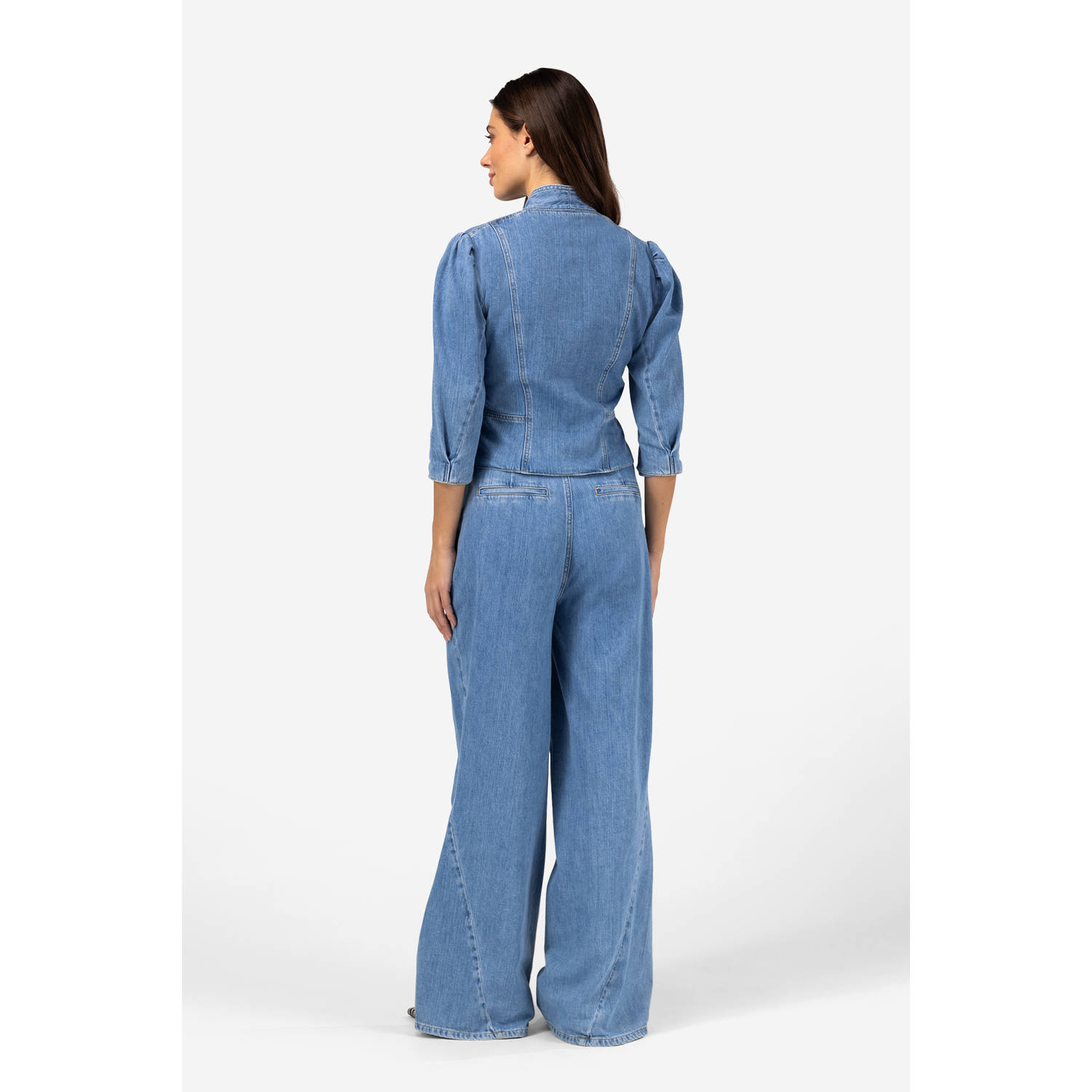 IBANA denim blouse light blue denim