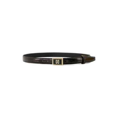 NIKKIE leren riem Lemoore zwart afbeelding