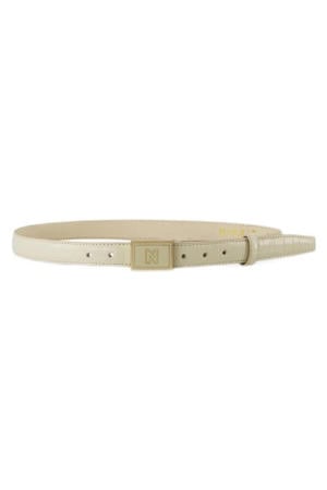 leren riem Lemoore beige