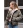 Like Flo gewatteerde jas groen