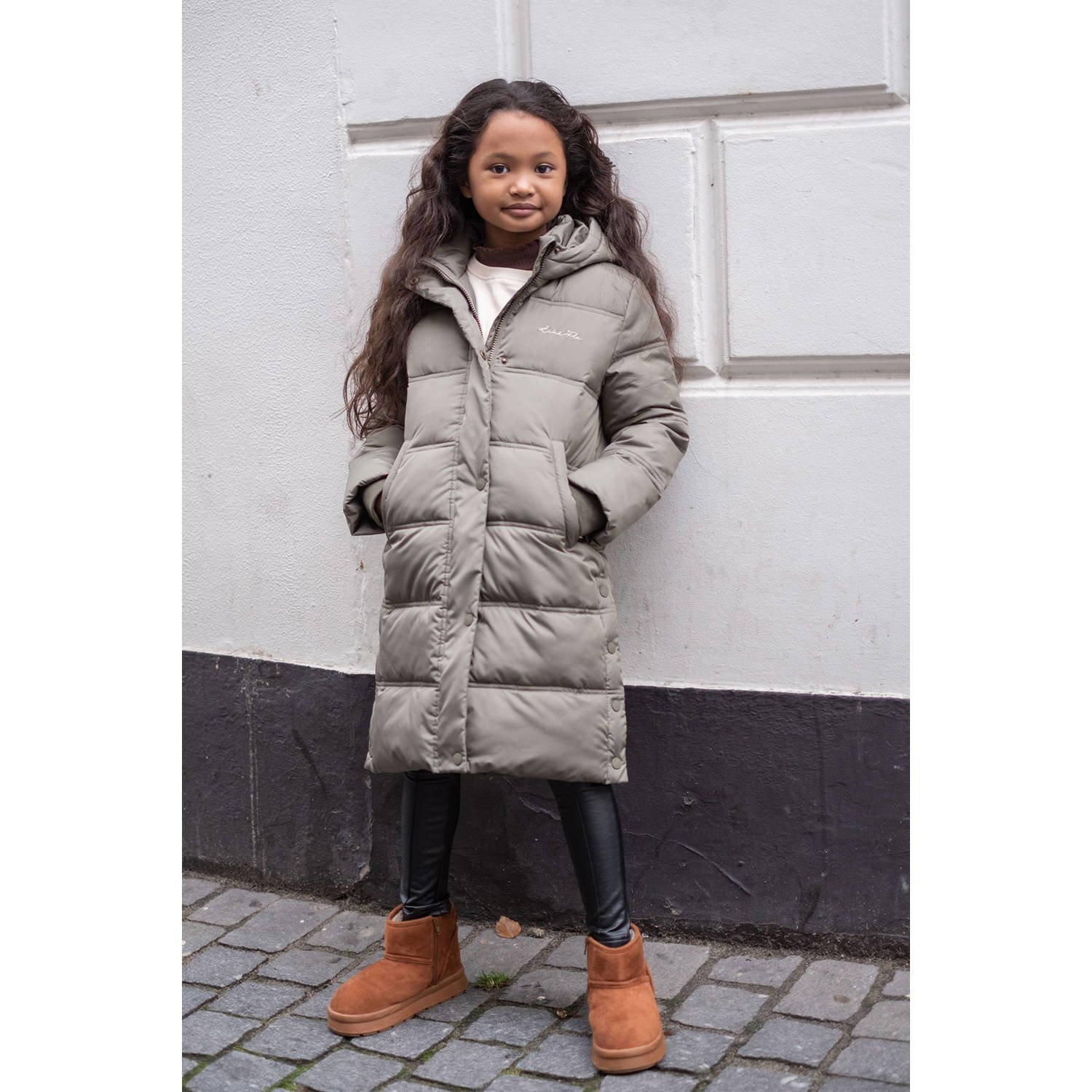 Like Flo gewatteerde jas groen