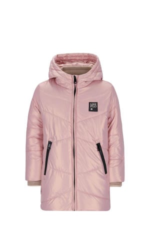 gewatteerde jas roze