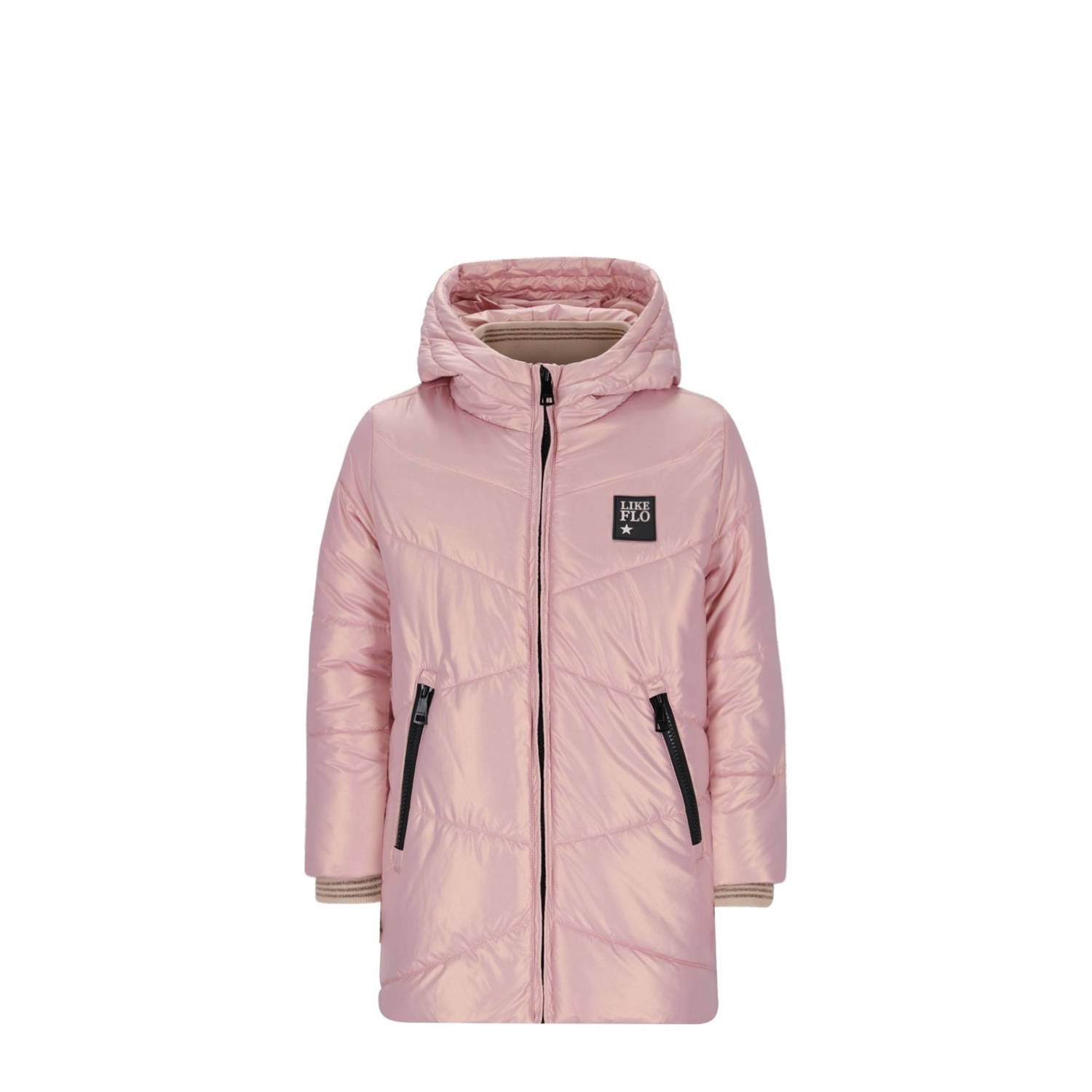 Like Flo gewatteerde jas roze