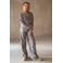 Like Flo Young wide leg casual broek grijs