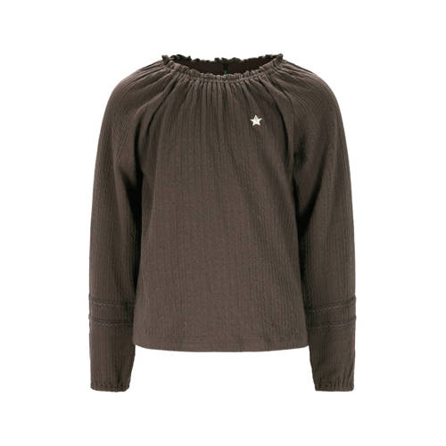 Like Flo blousetop bruin afbeelding