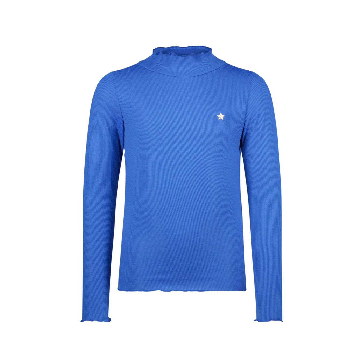 Like Flo longsleeve blauw rib gebreid