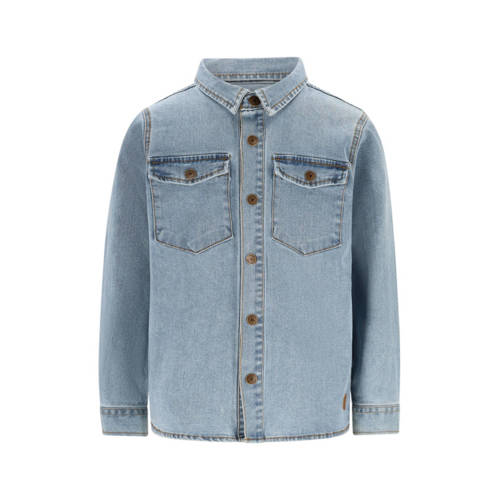 Like Flo Boys denim overhemd light blue denim afbeelding