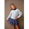 Like Flo korte rok met glitter paars