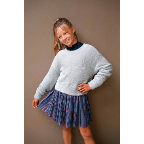 Like Flo korte rok met glitter paars afbeelding