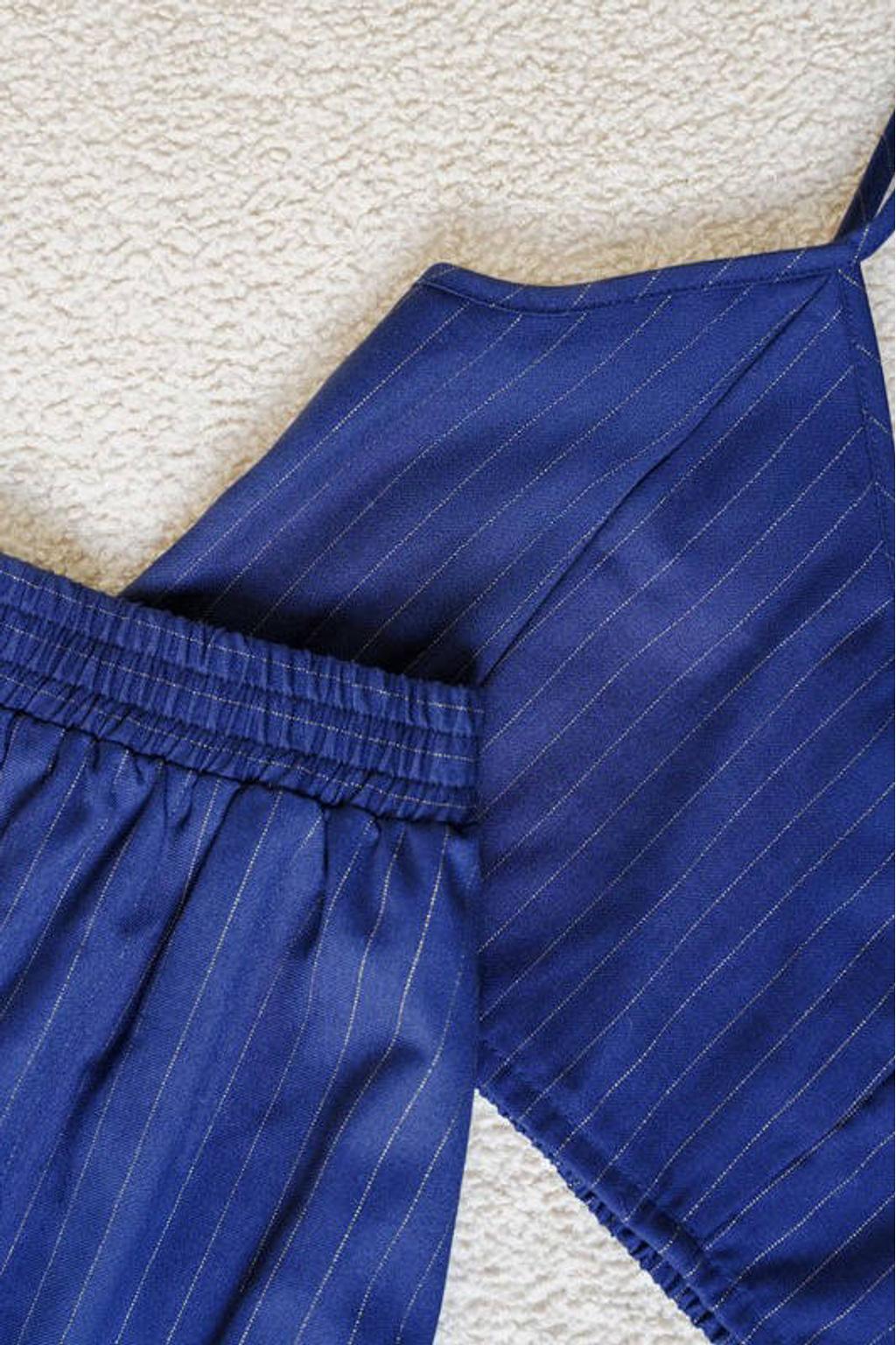 Blauwe meisjes Like Flo Young ballonrok gemaakt van polyester en met elastische tailleband
