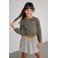 Like Flo korte rok beige