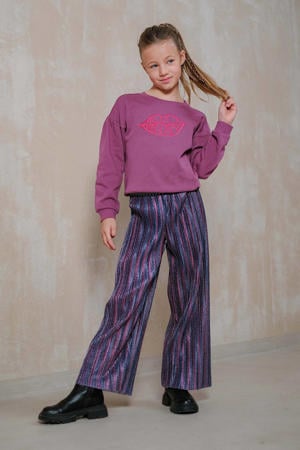 loose casual broek paars